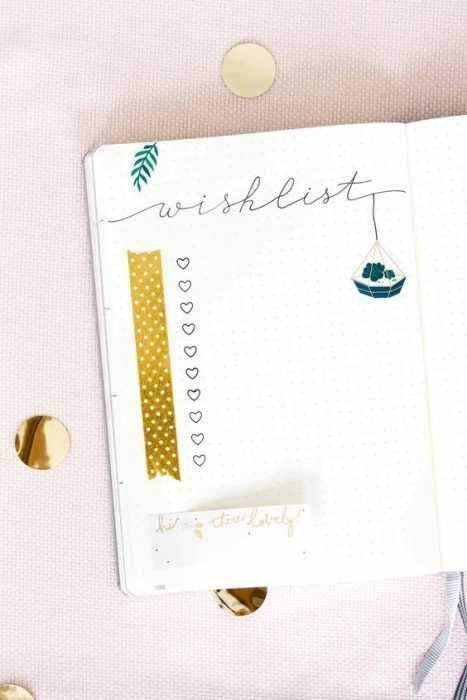 Ideas Bujo For Wish Lists