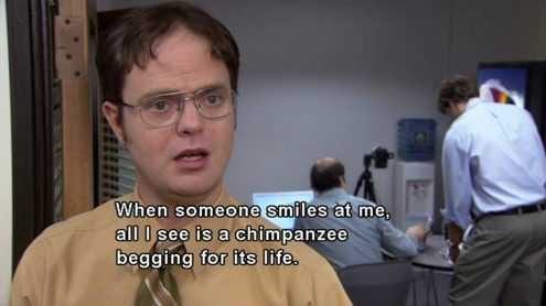 Funny Quotes From Tv Shows Office Quotes Chimpanzee