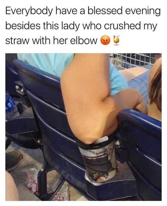 Funny Crushed Straw