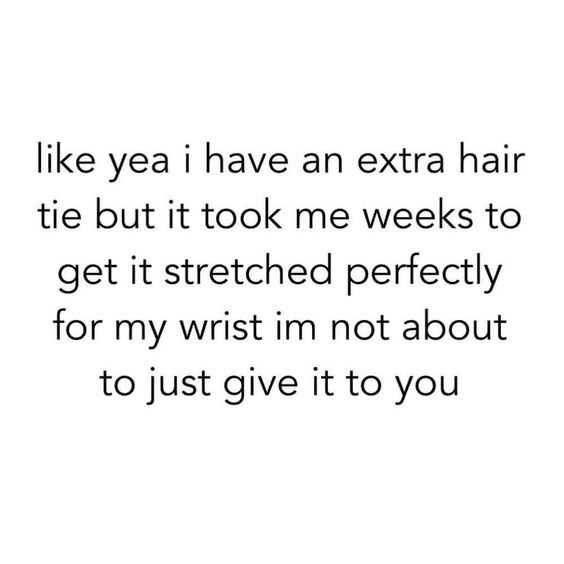 Funny Stretched Hair Tie