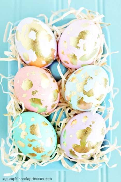 Diy Gold Foil Eggs