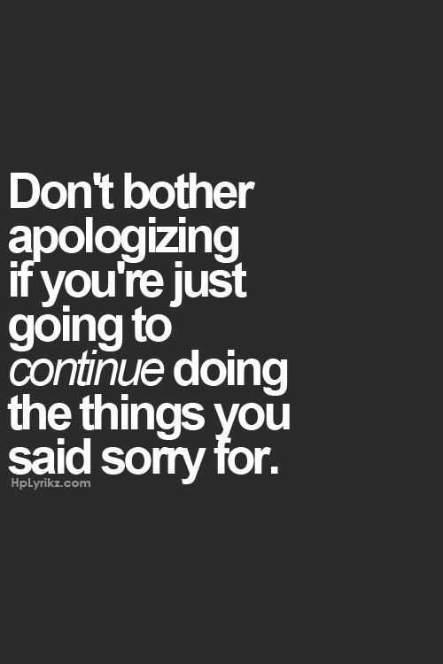 Quote Continue Apologizing