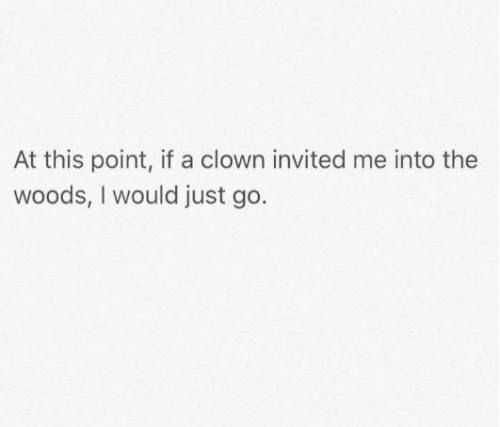Funny Clown Woods