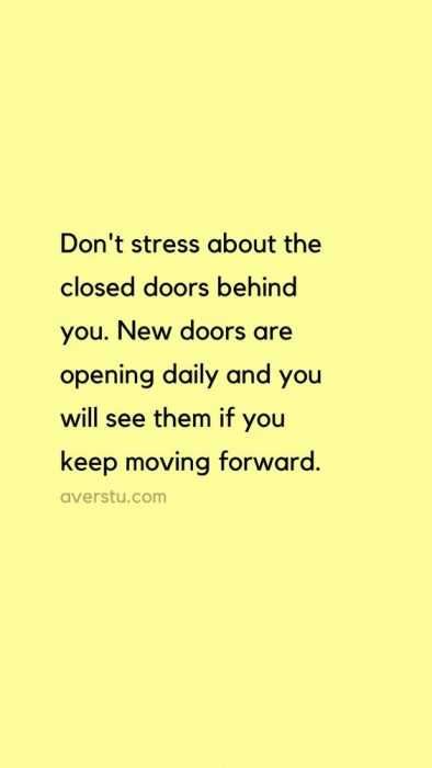 Inspiration Closed Doors