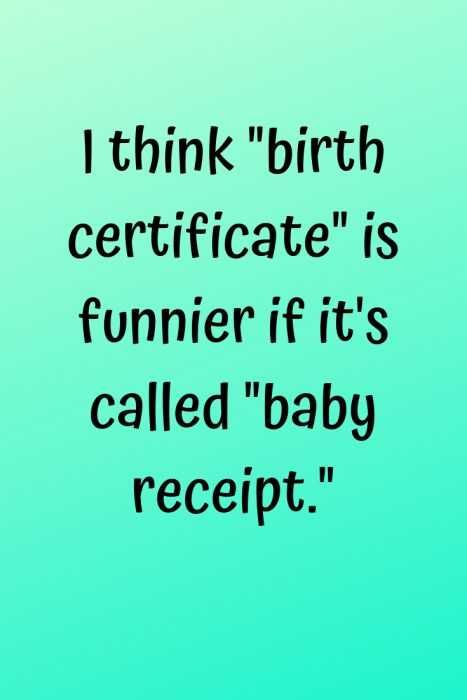 Baby Reciept