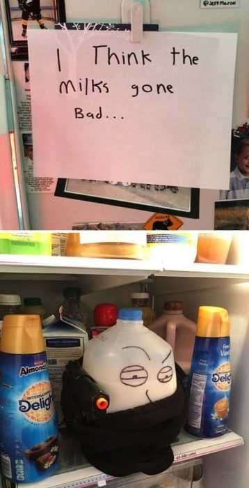 Funny Evil Milk