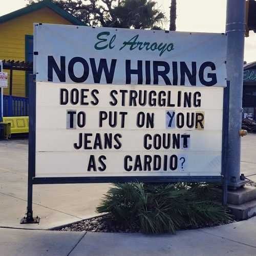 Funny Struggling Jeans
