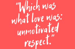 Quote Love Was