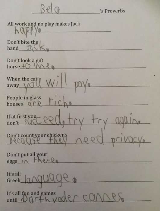 Funny Silly Answers