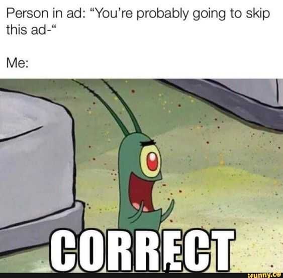 Meme Skip Ad
