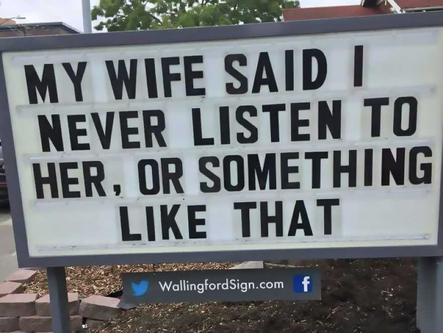 Funny Sign Wallingford