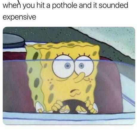Funny When Hit Pothole