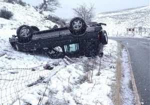 Rollover - Good Car! Car Rolled Over And Resting Upside Down