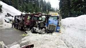 Misery Loves Company 2 Trucks In Ditch Together