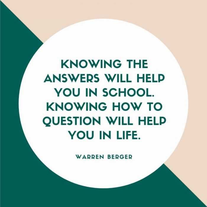 Quote Knowing Answers
