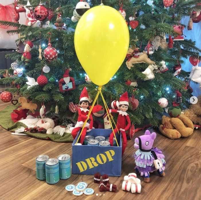 Funny-Elf-Fornite Clever Elf On The Shelf Fortnite Drop