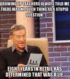 Funny Retail Lie