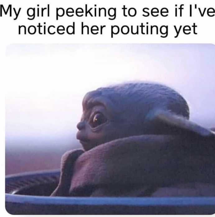 Yoda-Pouting Yoda Pouting