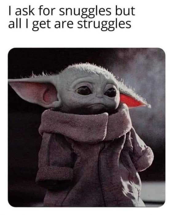 Yoda-Struggles-Snuggles Yoda Struggles Snuggles