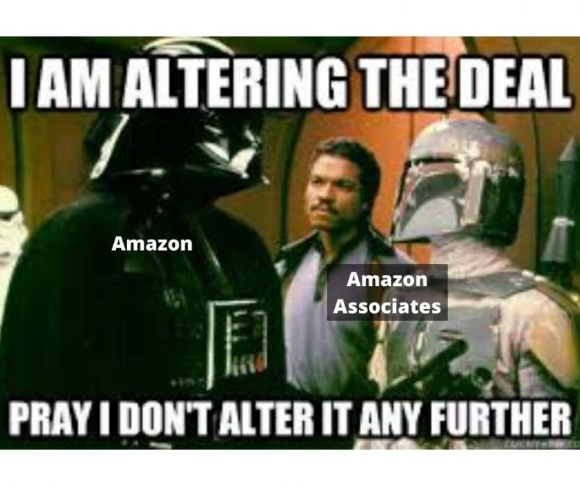 Amazon Sucker Punches Its Associates With 80% Commission Drop Amazon Associates Commission Drop In Midst Of Coronavirus Crisis Darth Vader Meme