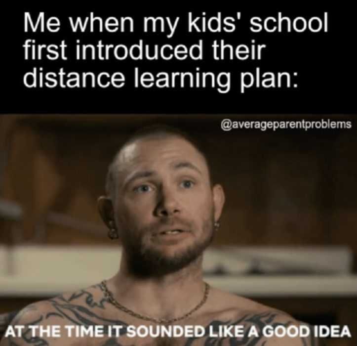Realizing Distance Learning Plan Was Not A Good Idea Homeschooling Memes Realizing Distance Learning Plan Was Not A Good Idea