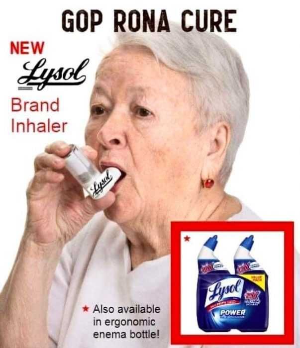 Brand-Inhaler Lysol Memes Bleach Memes And Disinfectant Memes Meme Of Lysol As An Asthma Inhaler And Enema Bottle