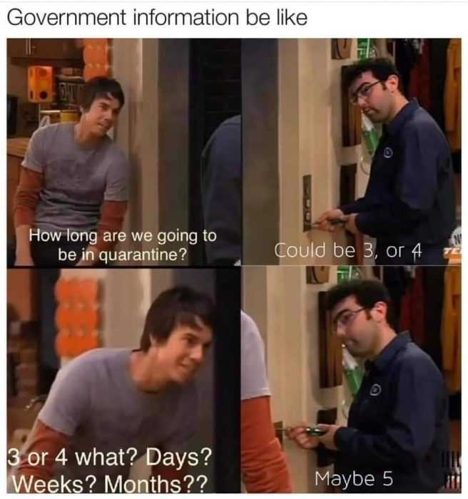 Funny Quarantine Memes  Clear Concise Government Info