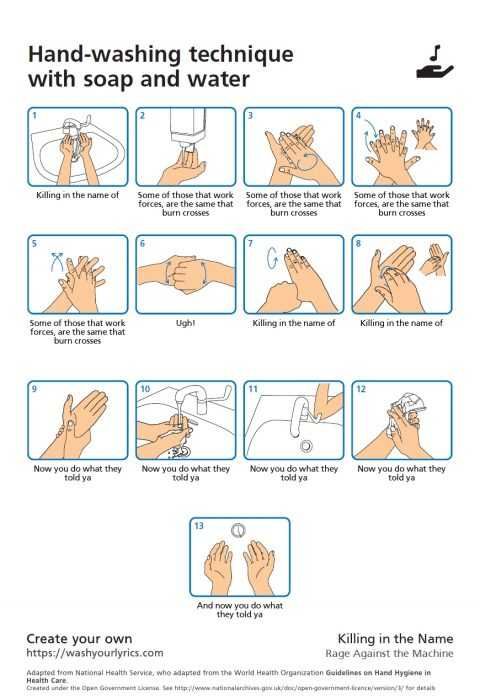 Wash-Hands-Meme-Rage-Against-The-Machine Wash Your Hands Memes Rage Against The Machine Killing In The Name Of