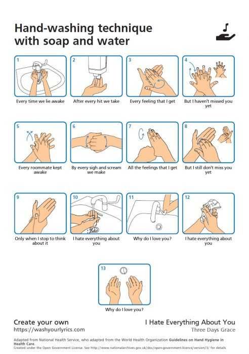 Wash-Hands-Meme-Three-Days-Grace Wash Your Hands Memes Three Days Grace I Hate Everything About You