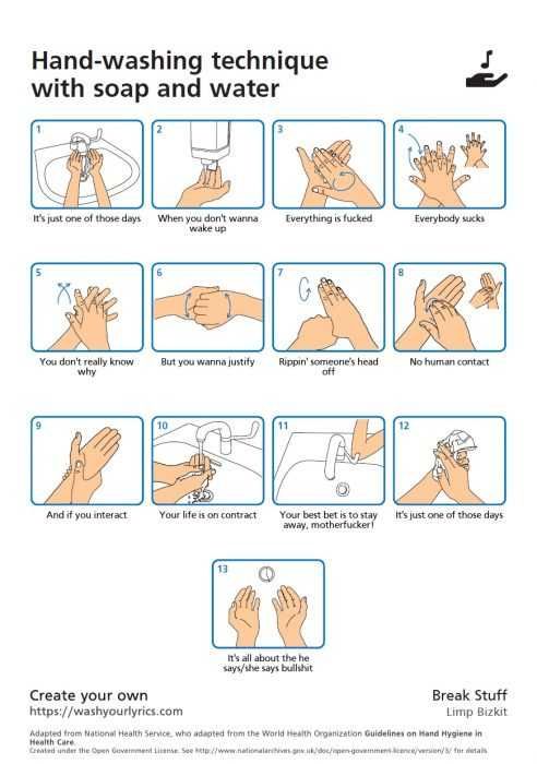 Wash-Your-Hands-Meme-Limp-Bizkit Wash Your Hands Memes Limp Bizkit Break Stuff