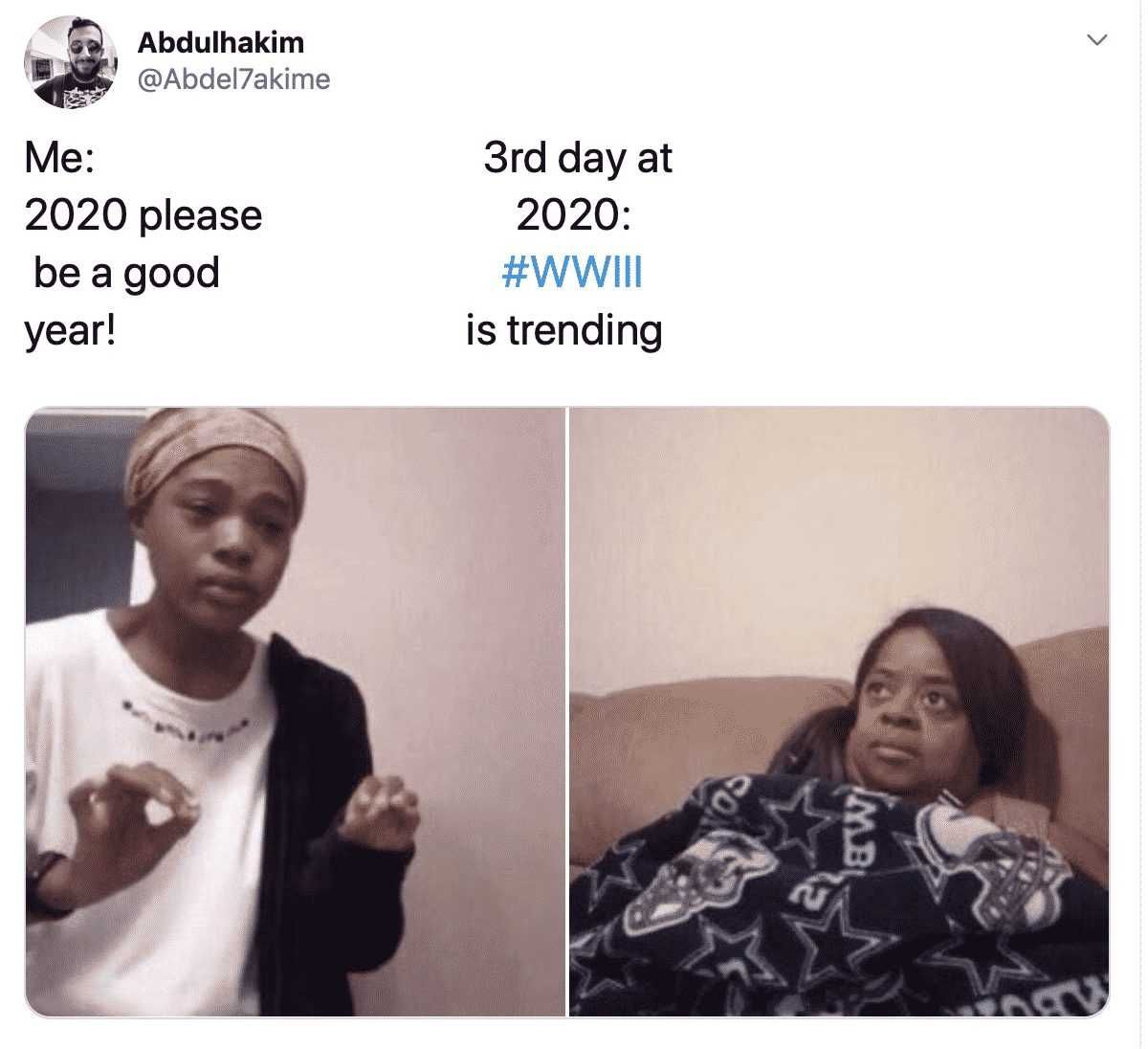 2020-3Rd-Day 2020 Memes Wwiii Trending On 3Rd Day Of 2020