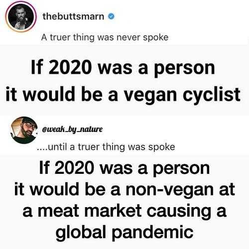 2020-Non-Vegan 2020 Memes 2020 As A Person Meme