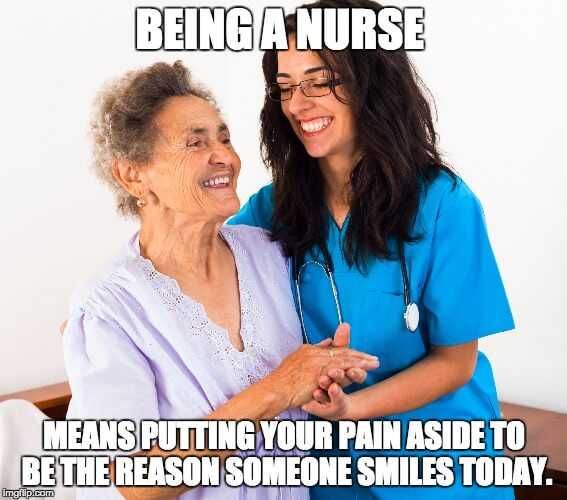 Happy-Nurse-Elderly-Patient-Meme Nurses Week Memes Nurses Day Meme What Being A Nurse Means
