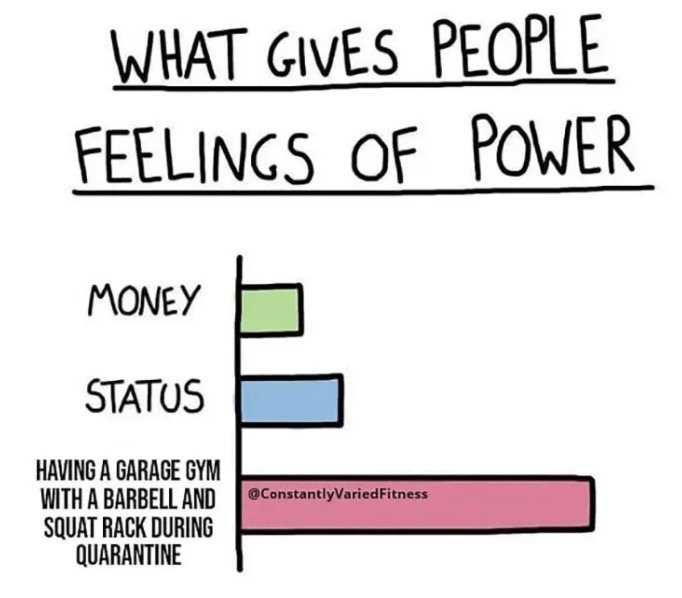 Having-A-Garage-Gym-Meme Feeling Of Power By Having Garage Gym Meme