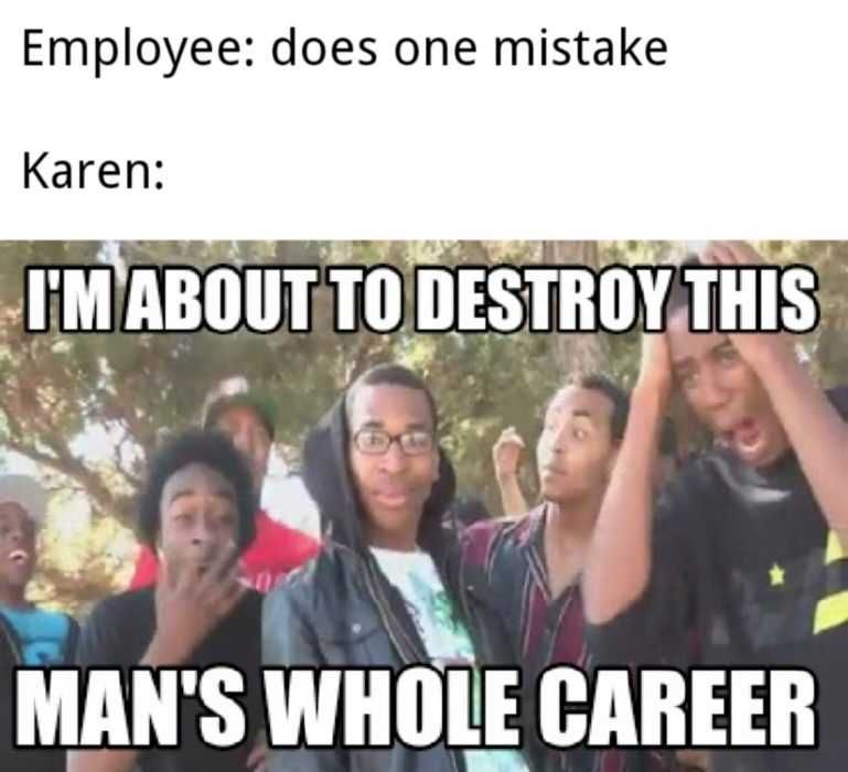 Karen-Whole-Career Karen Coronavirus Memes Karen Destroyer Of Careers