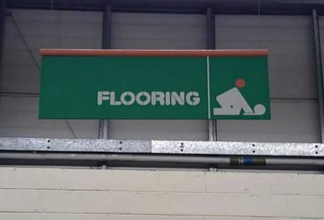 Sign-Flooring Flooring Sign Fail Stick Men Doing ? On The Floor