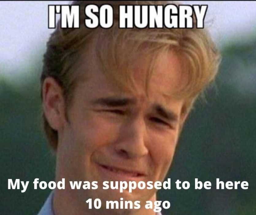 So-Hungry-Food-Delivery-Late-Meme Meme Of Dawson Crying Cos He'S So Hungry Waiting For Late Food Delivery