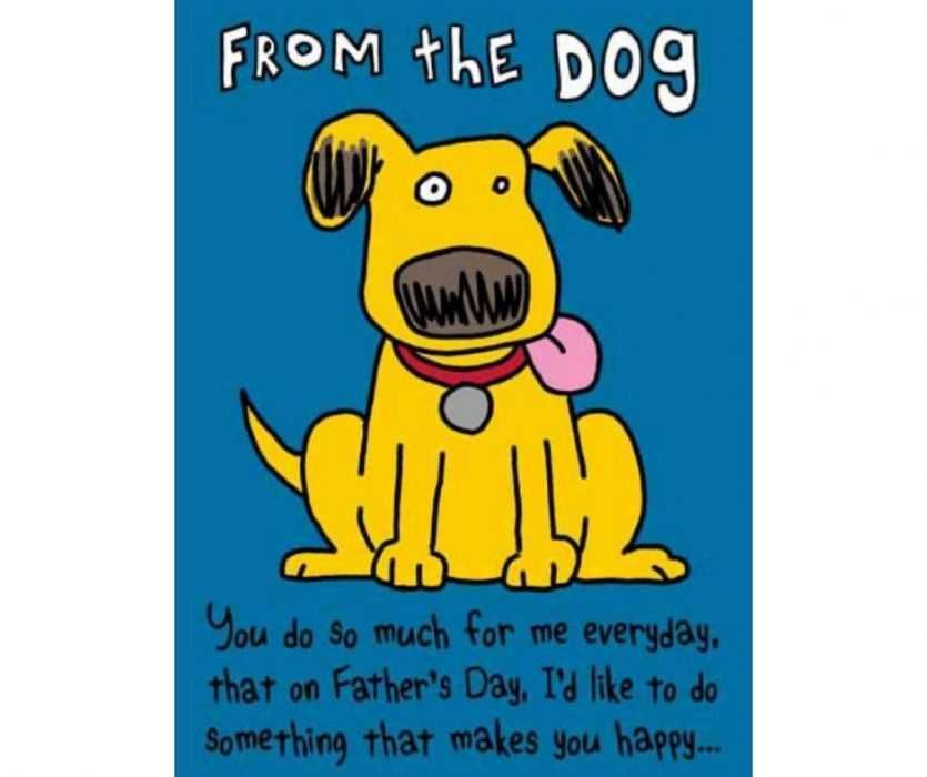 From-The-Dog-Fathers-Day-Card From The Dog Father'S Day Card