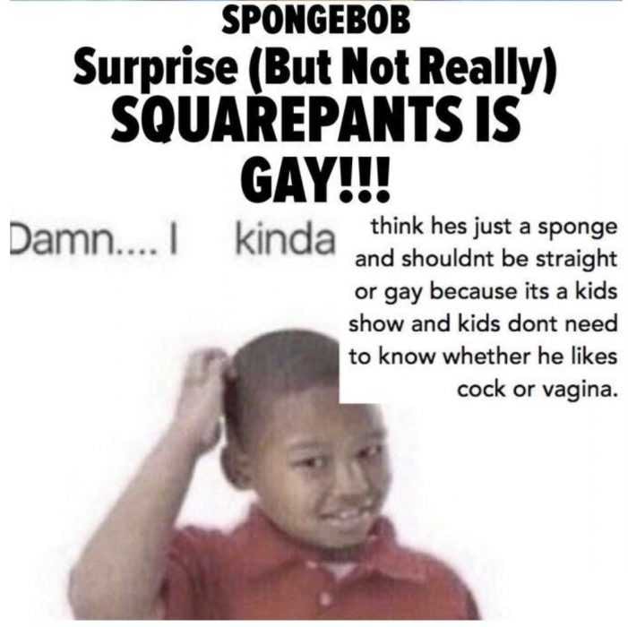 Gay-Spongebob-Meme-14 What Kids Think Of Gay Spongebob Meme