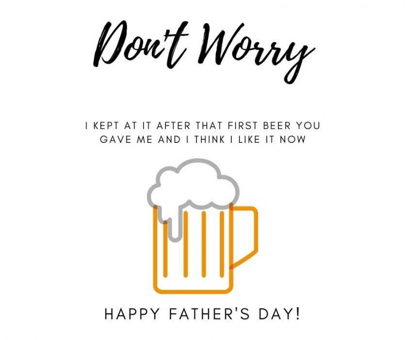 Like-Beer-Fathers-Day-Card Like Beer Father'S Day Card