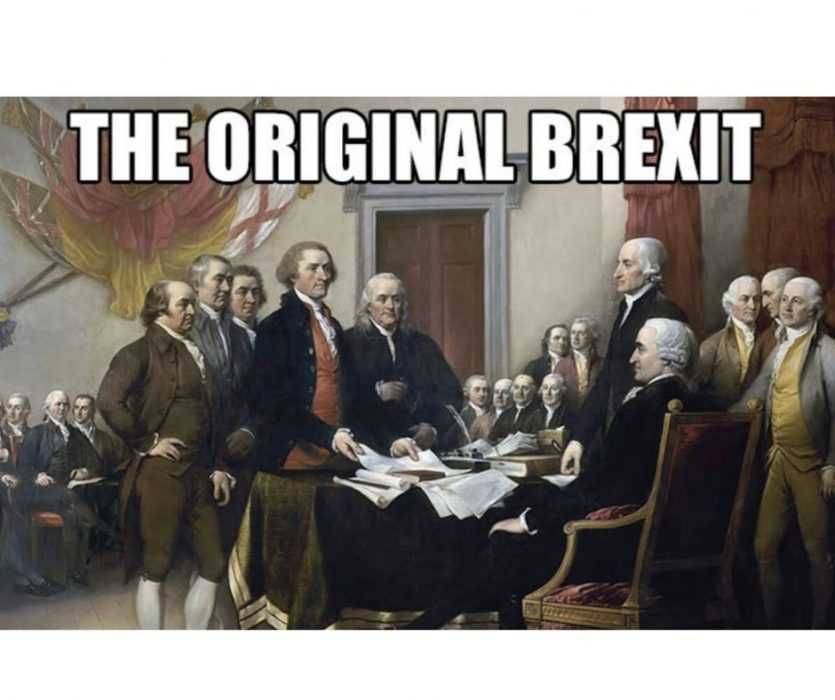 Original-Brexit Portrait Of Founding Fathers Captioned The Original Brexit Meme