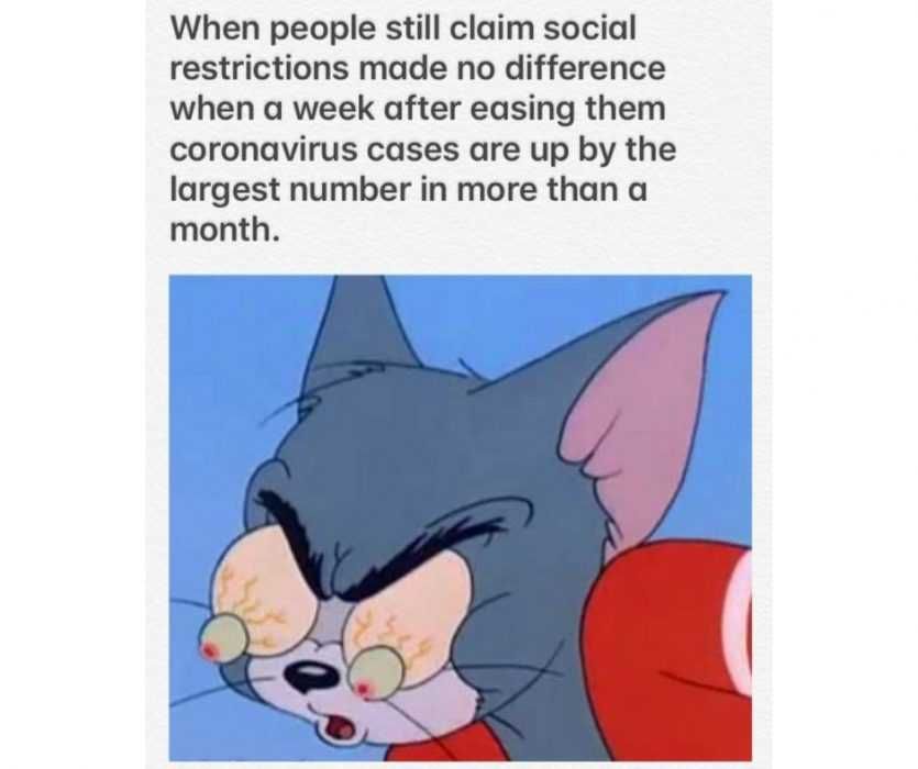 Second-Wave-Meme-10 Tom'S Eyes Pop Out When Cases Of Covid19 Jumps After Lockdown Eases Meme