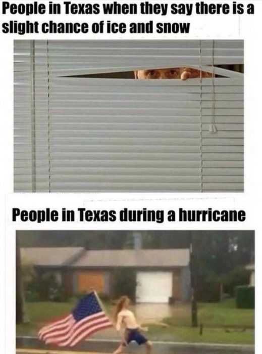 Texas-Hurricane-Meme-3 How Texans Respond To Snow Vs Hurricane