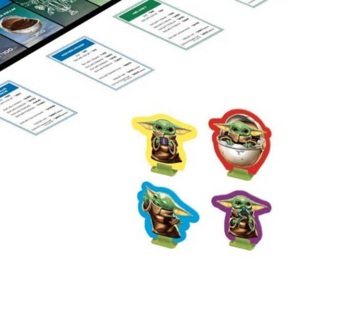 Monopoly Baby Yoda Pieces Close