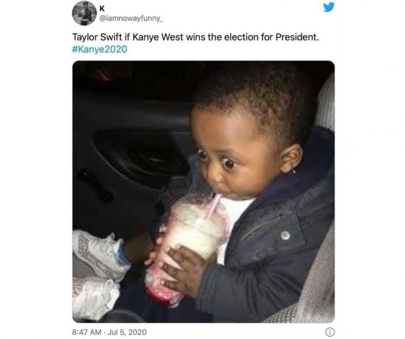 Taylor-Swift-Reacts-To-Kanya-For-President Taylor Swift Reacts To Kanye Running For President Meme
