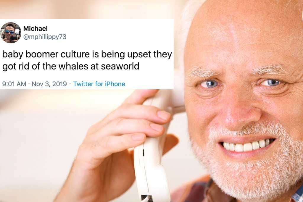 Boom Meme Making Fun Of Baby Boomer Complaining About No Whales At Seaworld