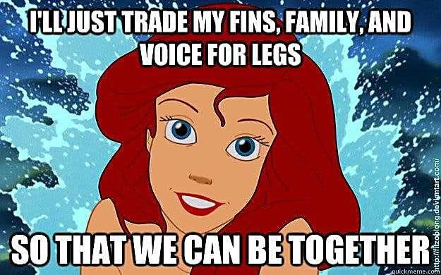 Disney-Trade-My-Voice Hilarious Ariel Disney Memes