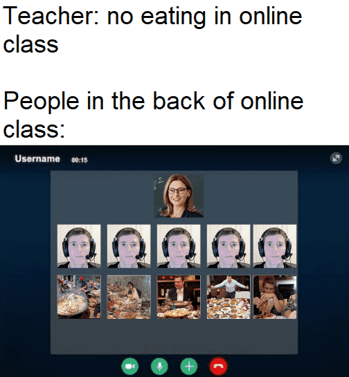 Meme Eating Back