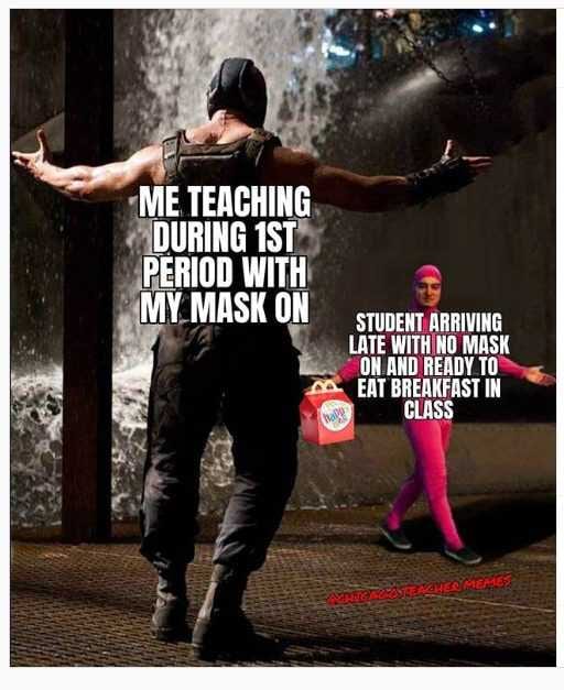 Meme Teaching Mask On