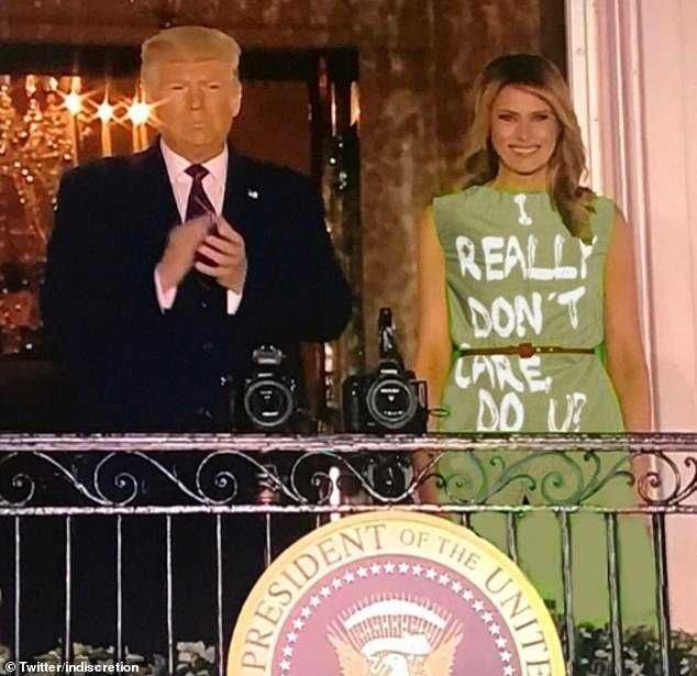 Rnc-Dont-Care Melania Green Screen Dress Memes Don'T Care